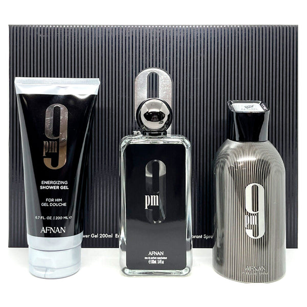 Afnan 9 PM 3 Pcs Gift Set by Afnan for Men