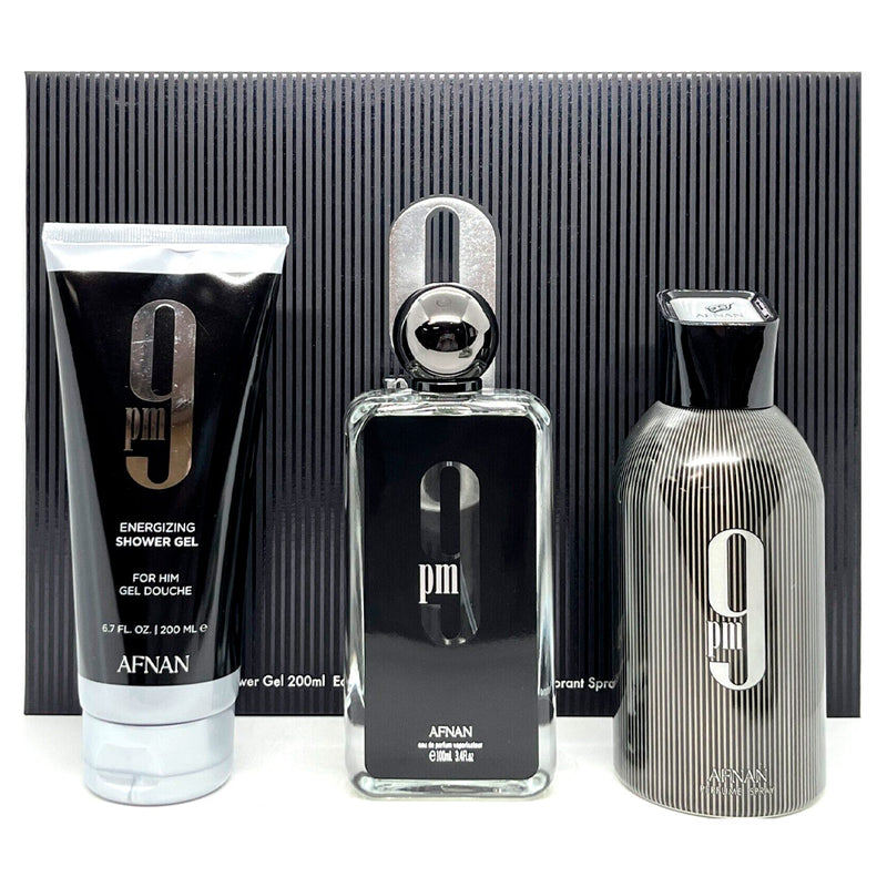 Afnan 9 PM 3 Pcs Gift Set by Afnan for Men